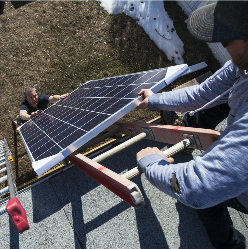 Installation of solar panels