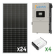 9.6 kW Solar Kit with 12kW Sol-Ark inverter and 21.6 kWh Fortress LifePO4 Battery Bank
