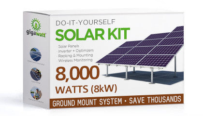 8kW Solar Panel Ground Mount Installation Kit