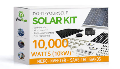 10kW DIY Solar Panel Kit with Microinverters (10000 Watt)