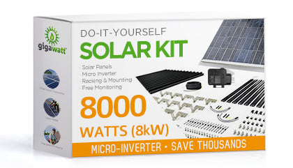 8kW DIY Solar Panel Kit with Microinverters (8000 Watt)