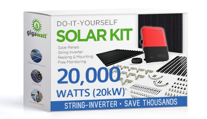 20kW DIY Solar Panel Kit with String Inverters (20,000 Watt)