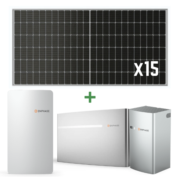 6.0 kW Solar Kit with Enphase Microinverters and 13 kWh Encharge Lithium Battery