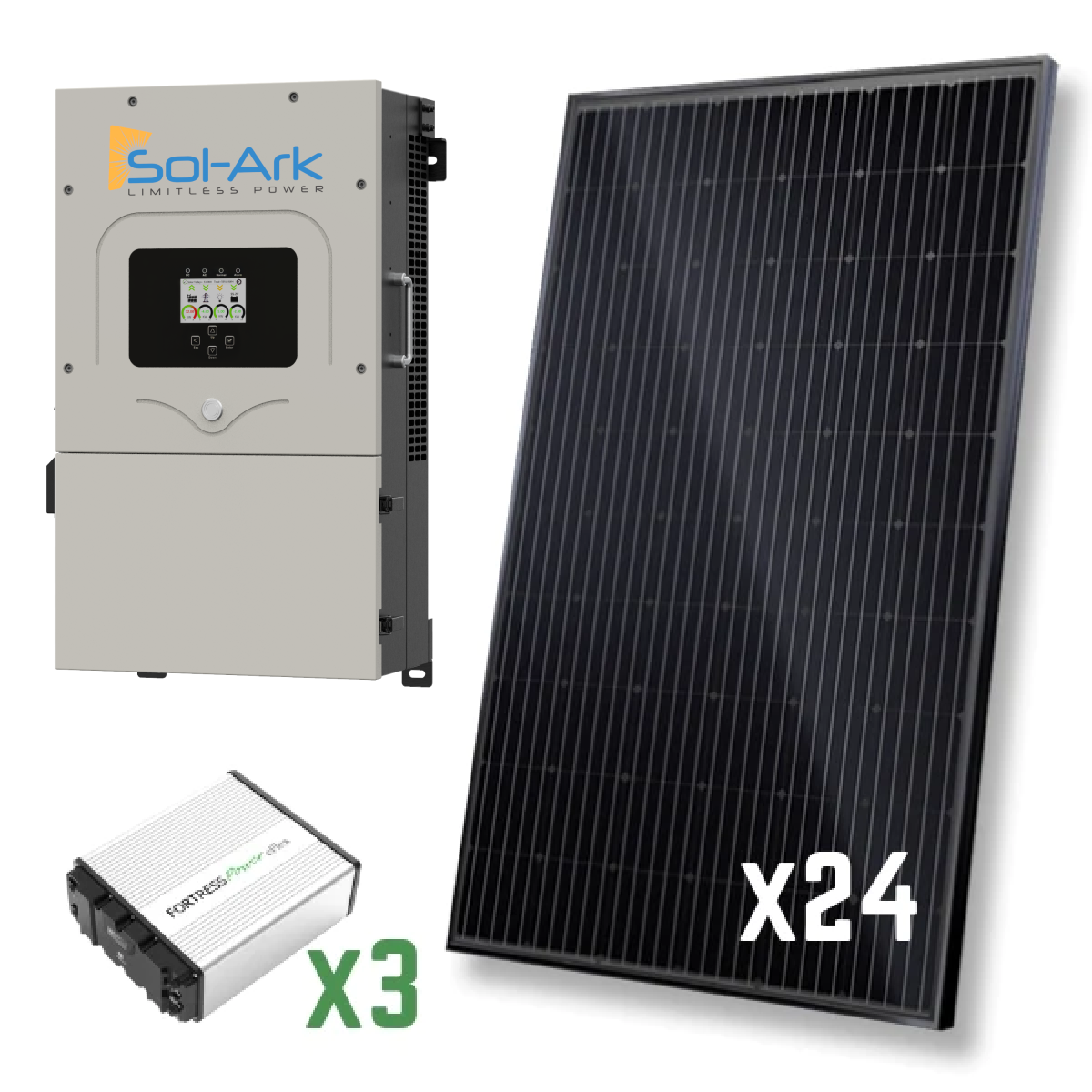 8kW DIY Kit w/ 8kW Inverter & 16.2kWh Battery Bank