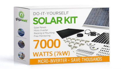 7kW DIY Solar Panel Kit with Microinverters (7000 Watt)