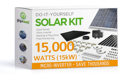 15kW DIY Solar Panel Kit with Microinverters (15000 Watt) | Gigawatt