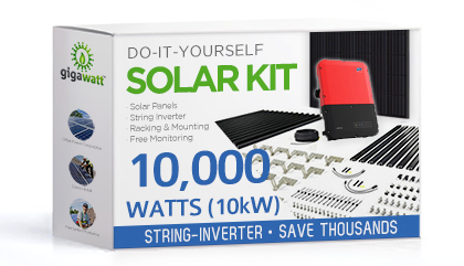 10kW DIY Solar Panel Kit with String Inverters (10,000 Watt)