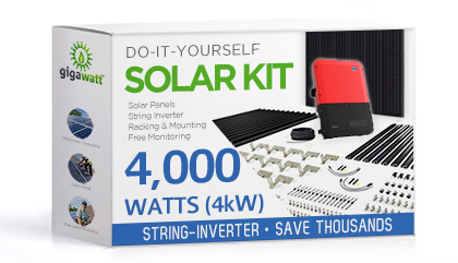 4kW DIY Solar Panel Kit with String Inverters (4,000 Watt)