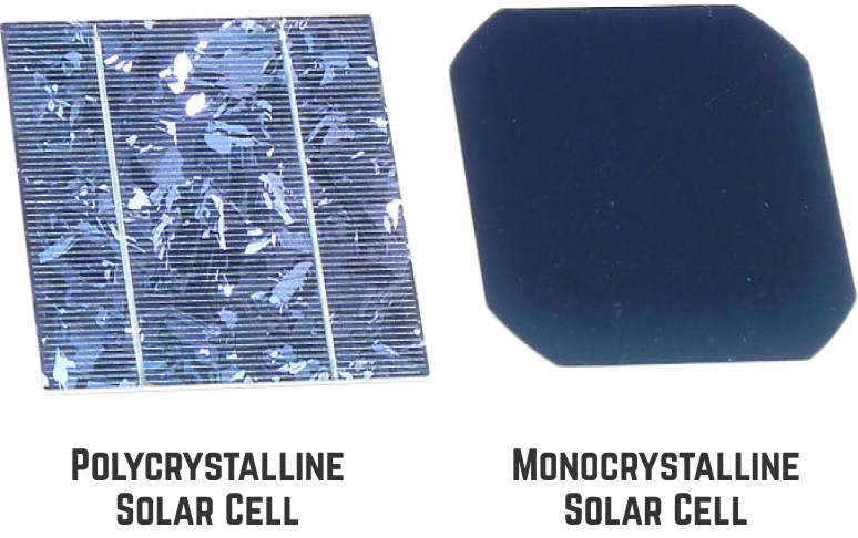 Polycrystalline and monocrystalline solar cells
